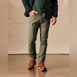 NWT Huckberry Proof Rover Pant Slim in Olive 33 x 30 MSRP $118